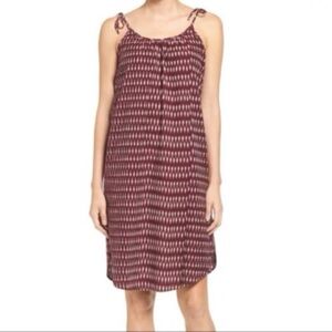 Madewell Ikat Printed Tie Strap Dress